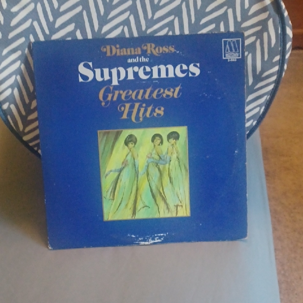 Diana Ross and the Supremes Greatest Hits Vinyl Record - Blue